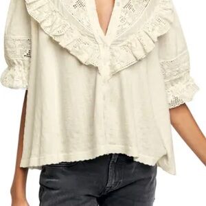 Free People Walk in the park button up top